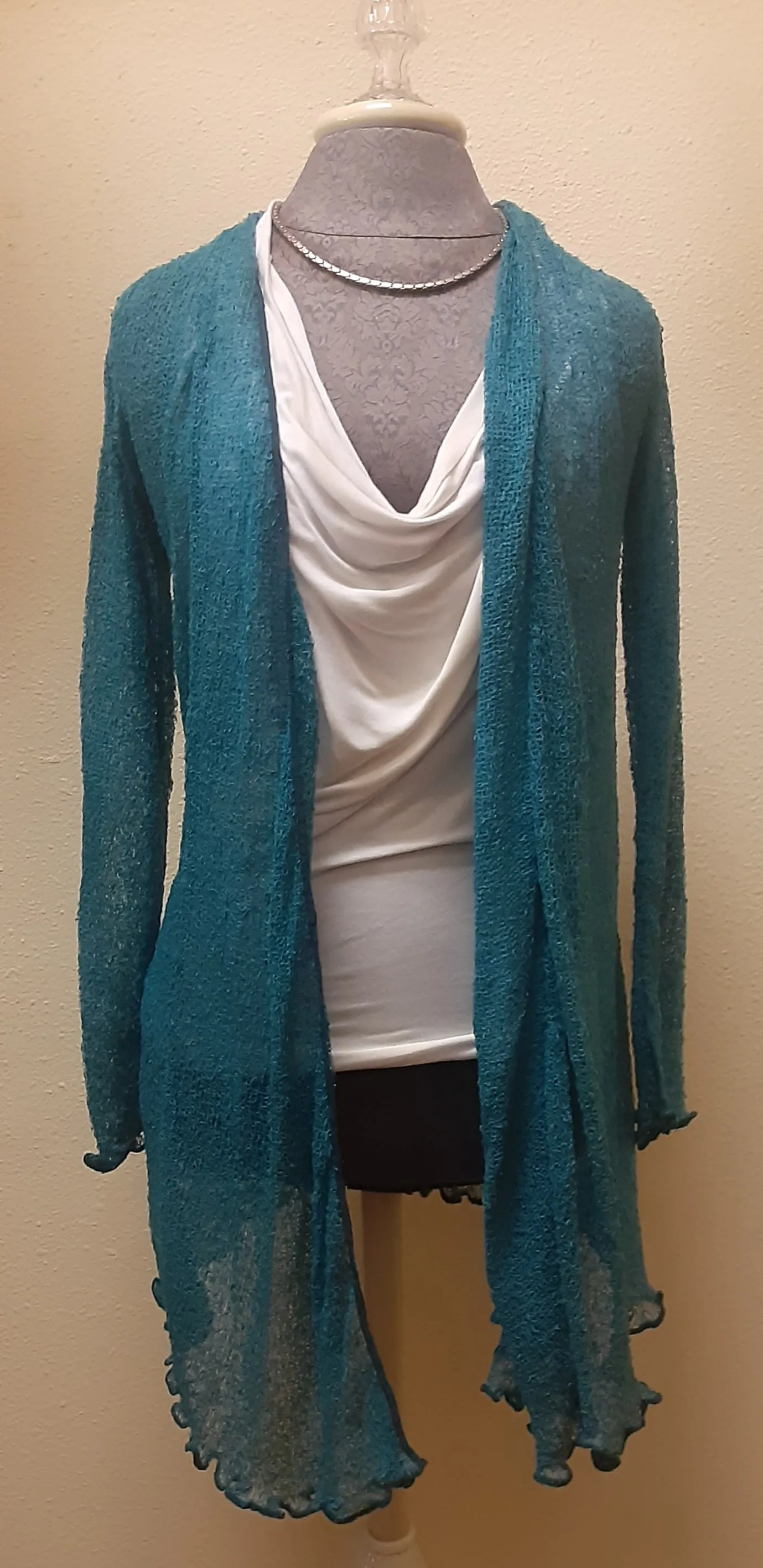 Nubby Knit Sheer Shrug ~ The Long Version ~ Many Colors