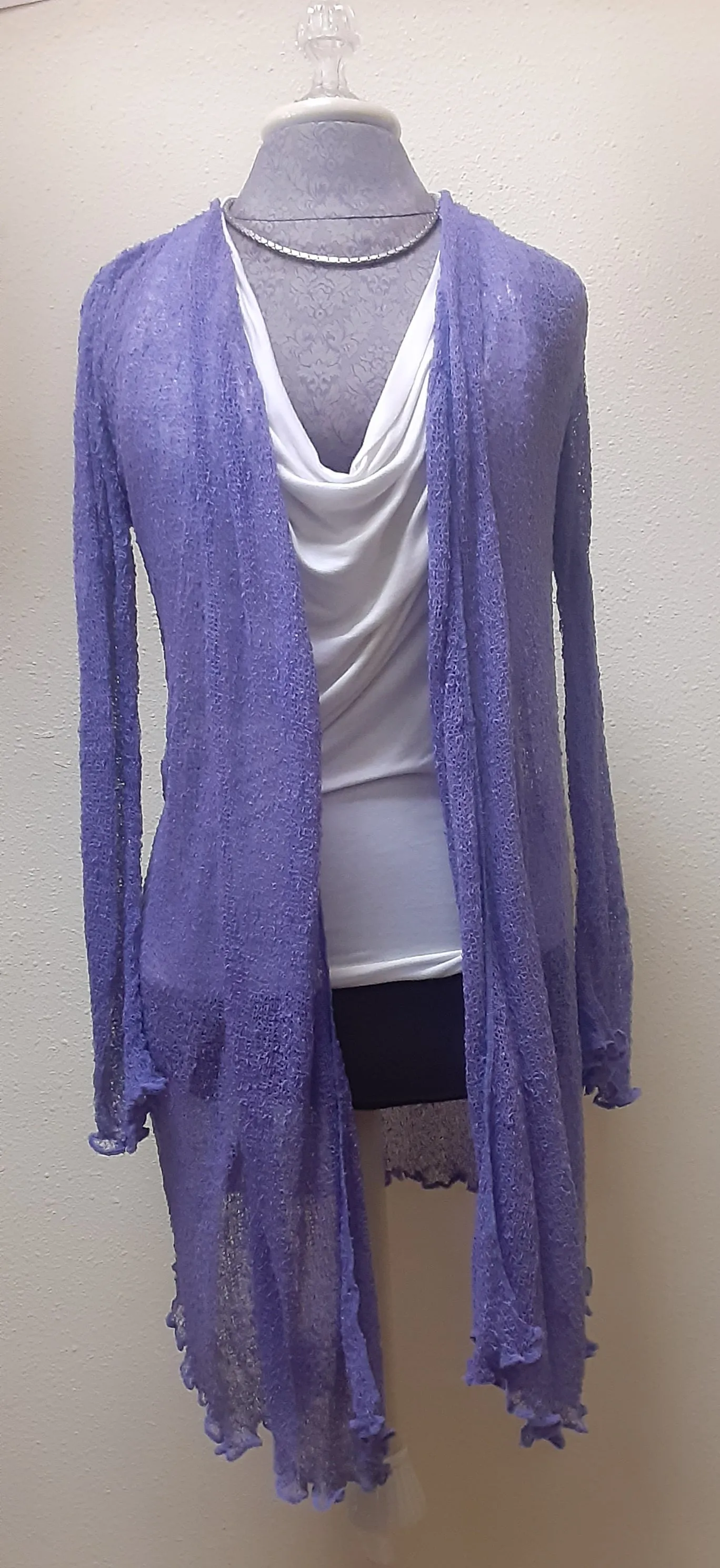 Nubby Knit Sheer Shrug ~ The Long Version ~ Many Colors