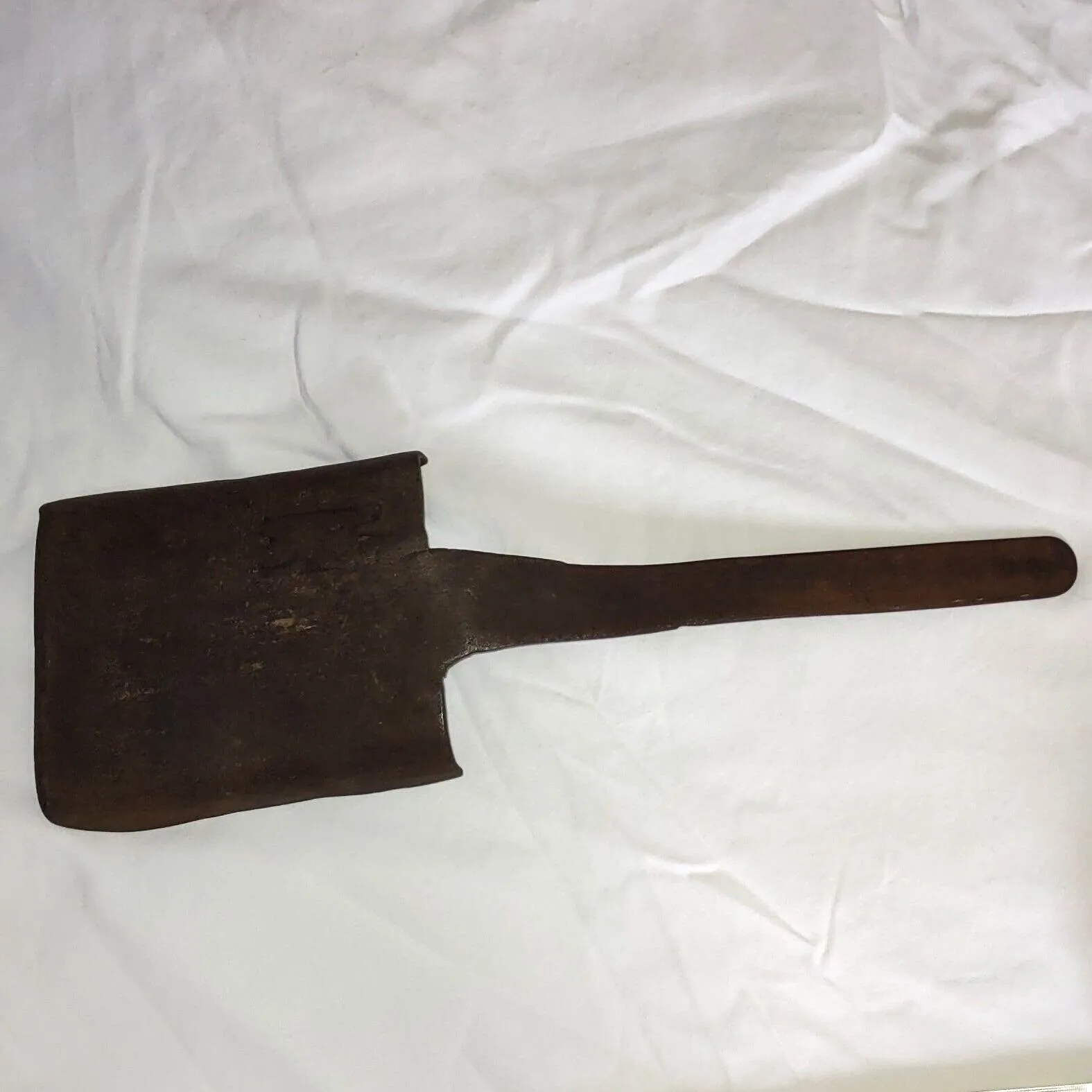 Old Handmade 16" Forged Iron Coal Shovel