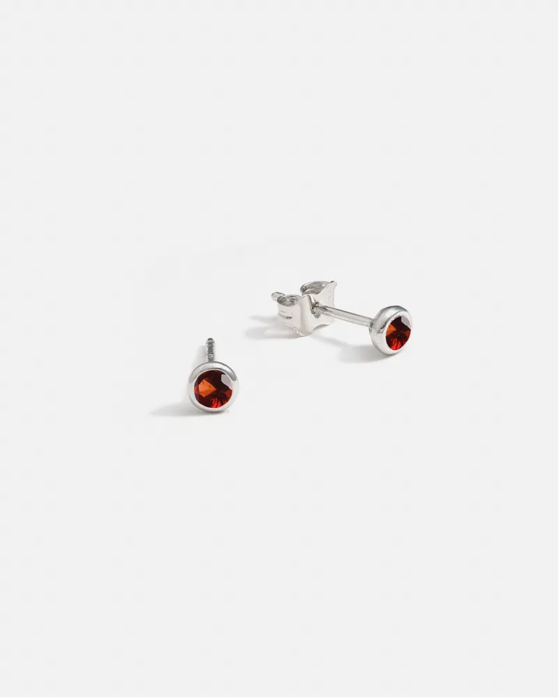 Origines Stud Earrings in 14k Gold with Ethical Birthstone