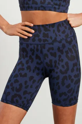 Oversized Cheetah (Navy) Shaper Bike Short