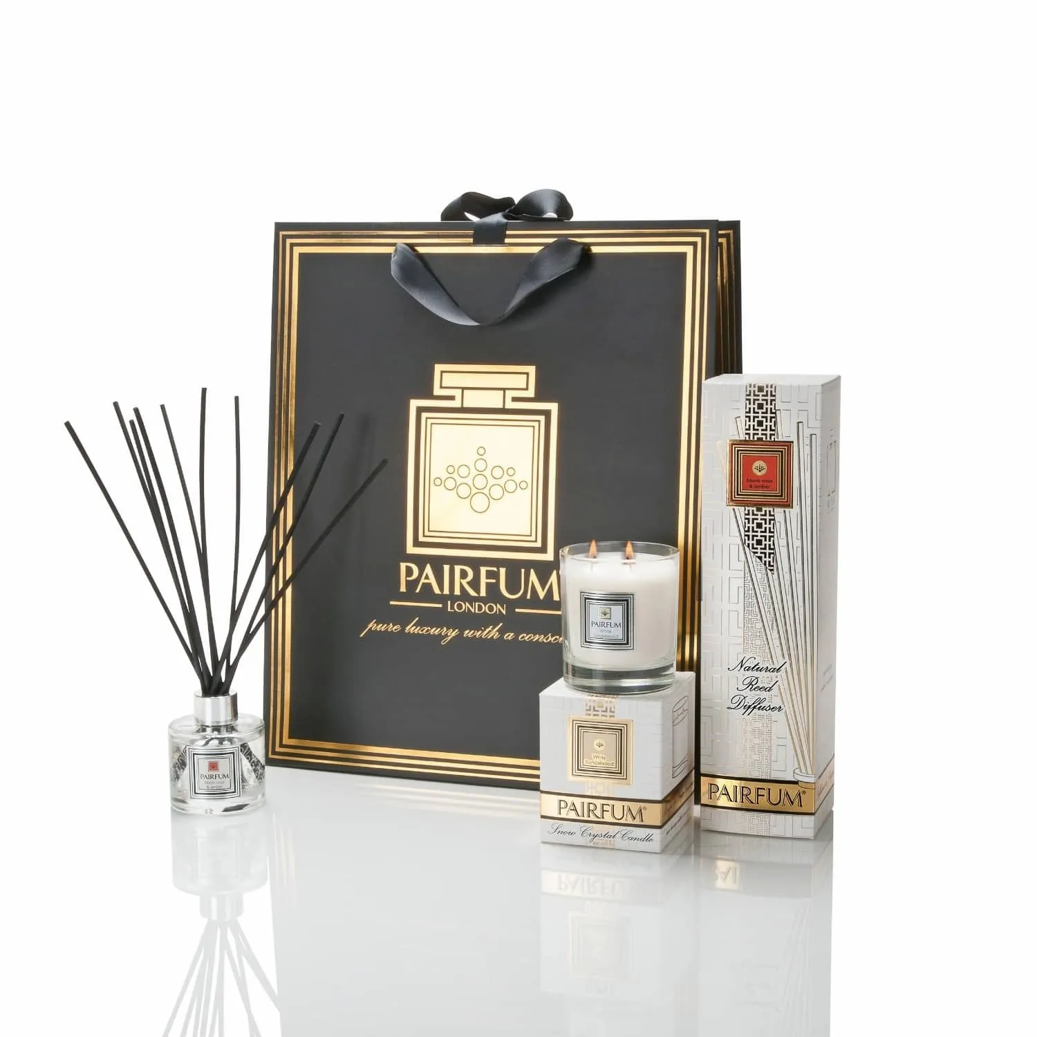 Pairfum London Luxury Reed Diffuser Classic Magnolias in Bloom 100ml  10 Reeds