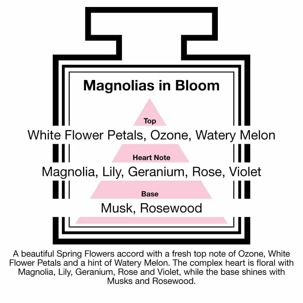 Pairfum London Luxury Reed Diffuser Classic Magnolias in Bloom 100ml  10 Reeds