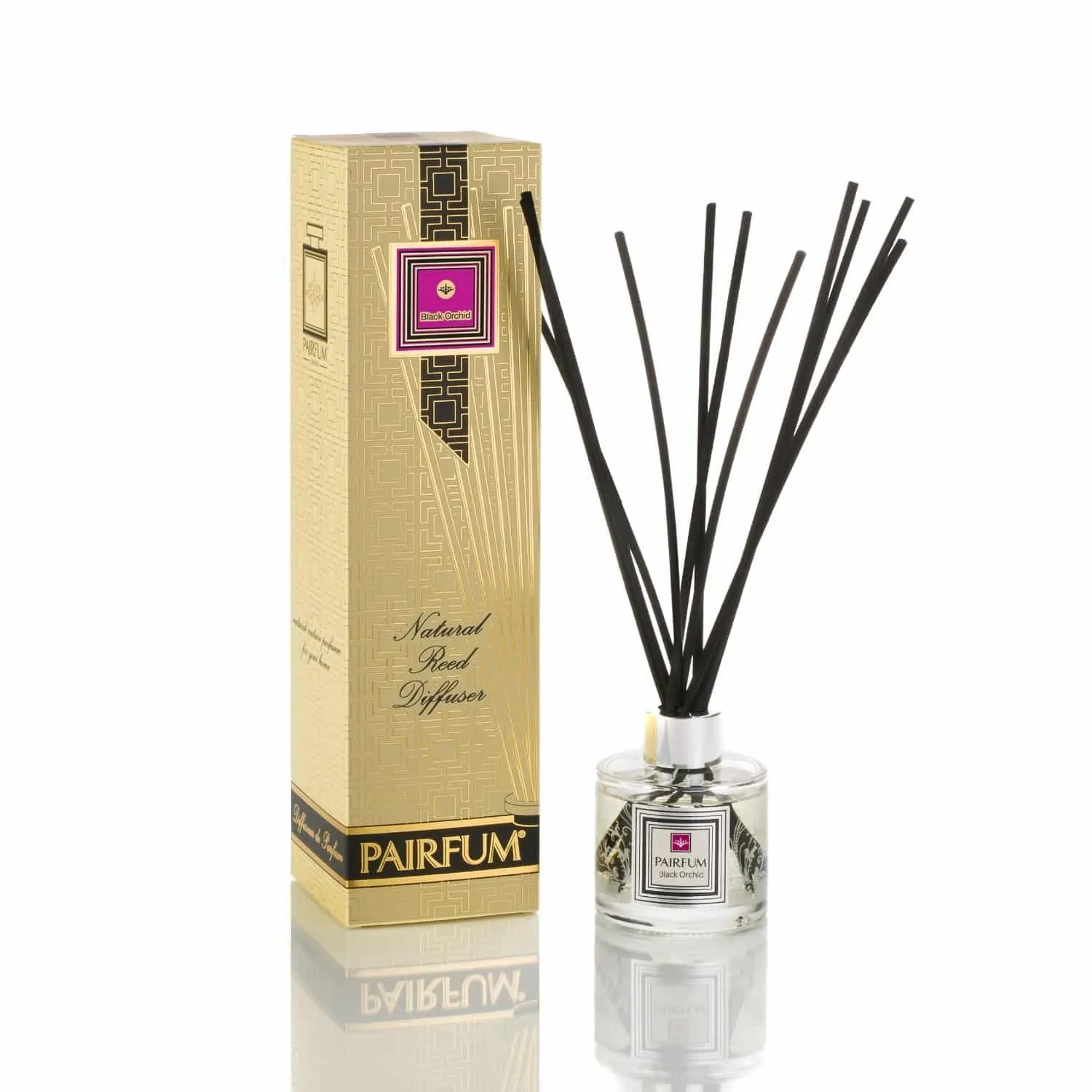 Pairfum London Luxury Reed Diffuser ‘eau de parfum’ Black Orchid 100ml  10 Reeds