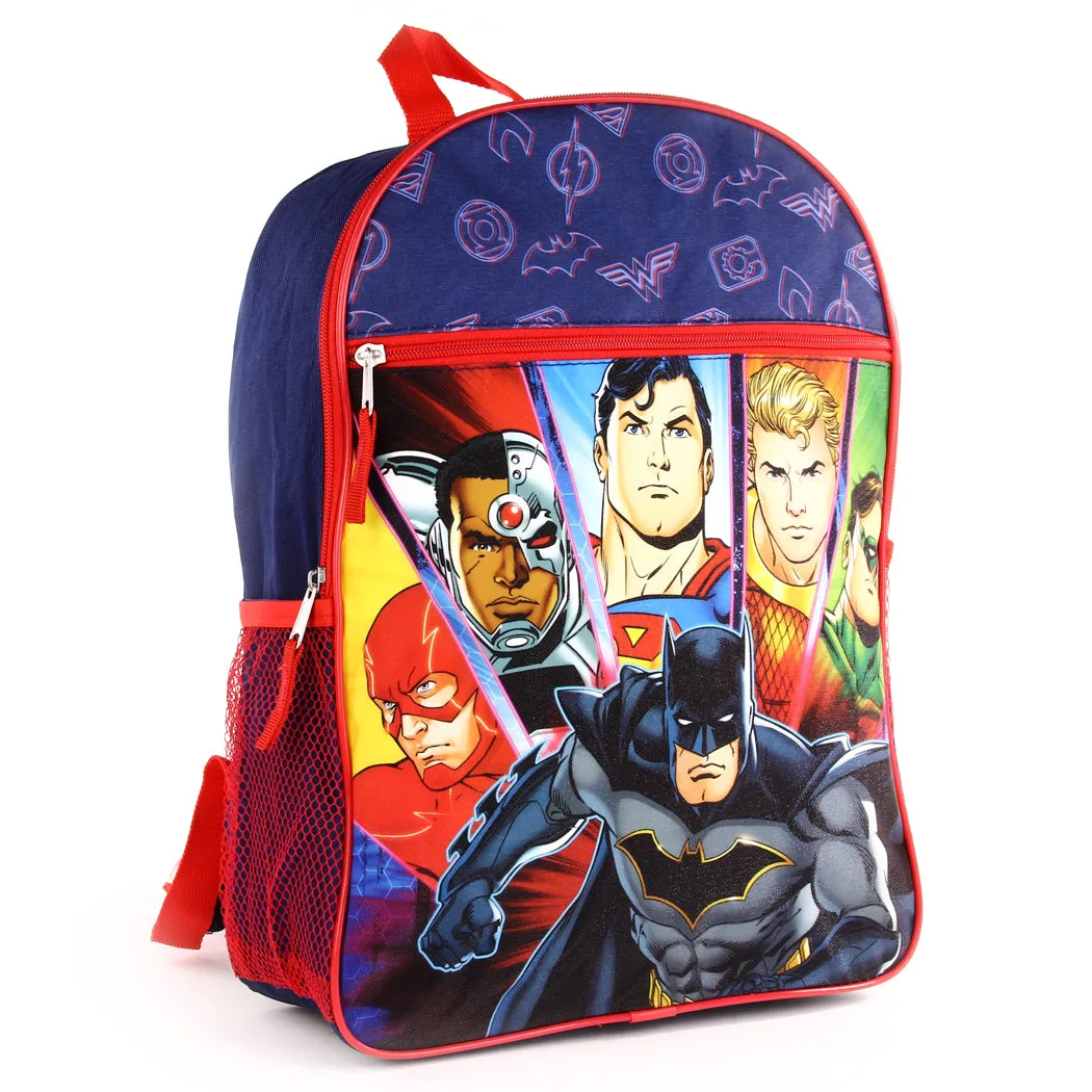 Personalized 16 Inch School Backpack - Justice League