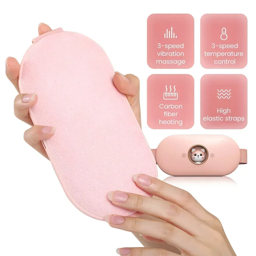 Portable Menstrual Heating Pad & Massager | 3-Second Fast Heating Belt for Period Pain Relief