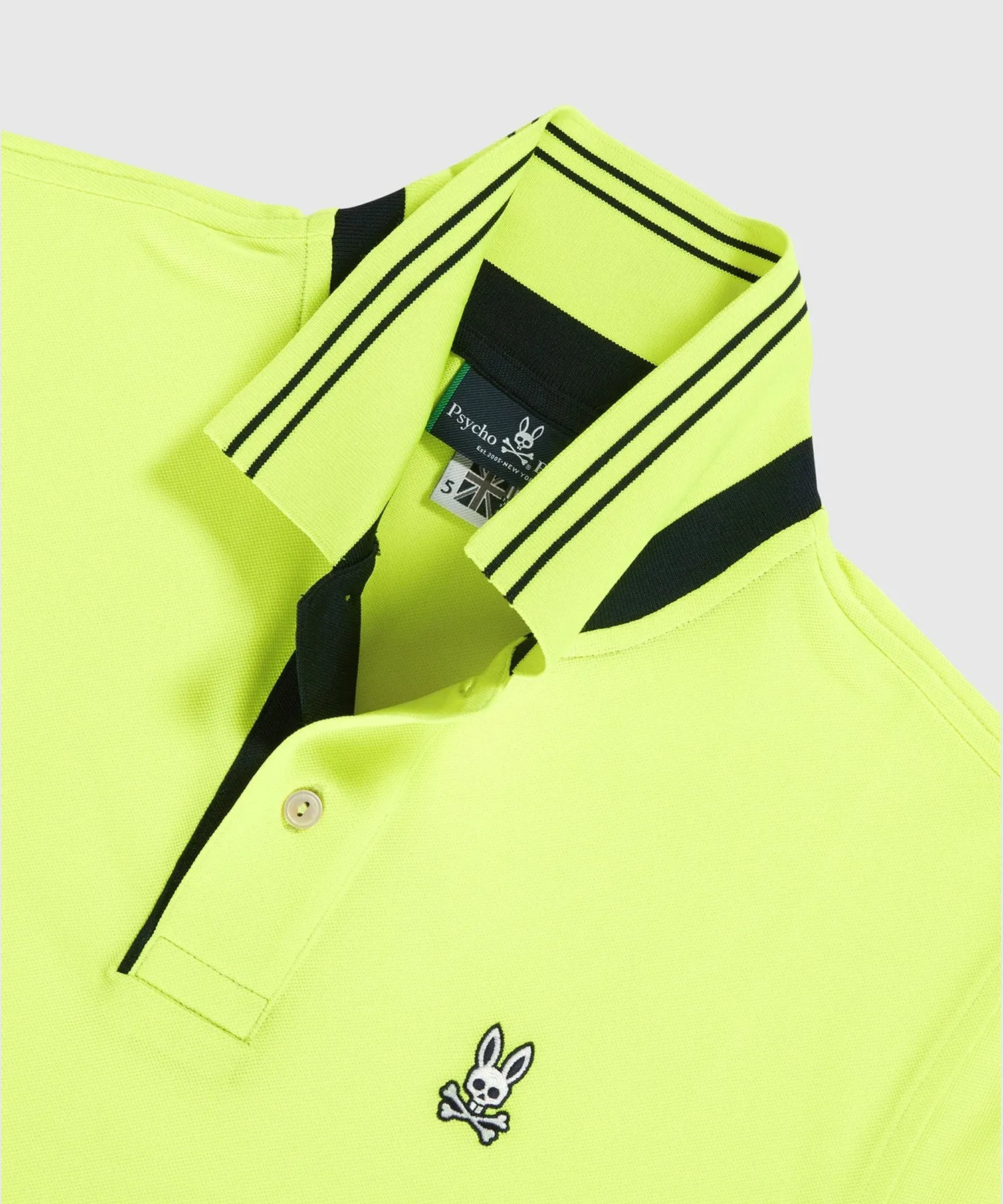 Psycho Bunny Seaton Sport Polo - Neon Lemon