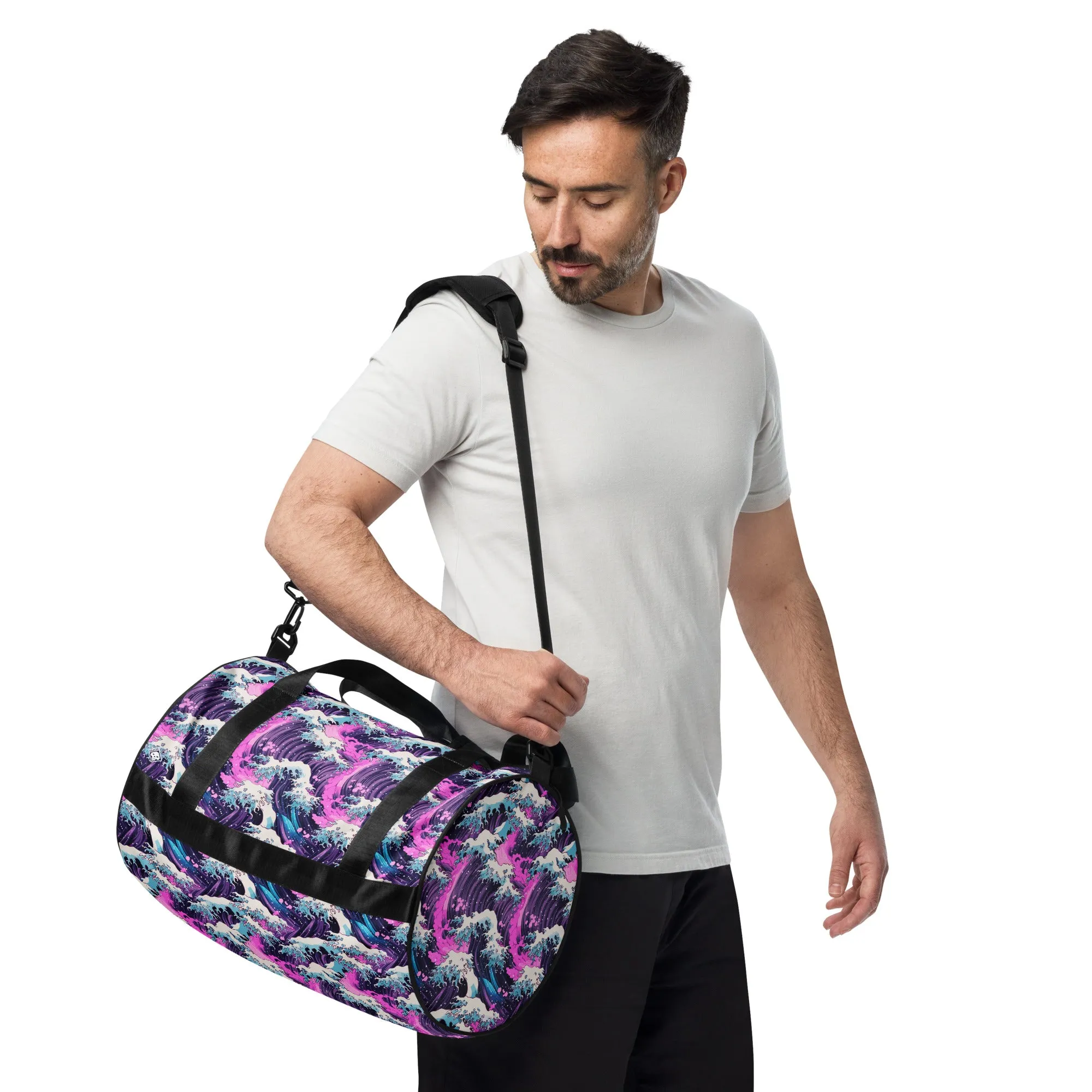 Purple Wave Gym Bag