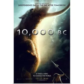 "10,000 B.C. - Movie Poster - Style A" Poster Print - Multi