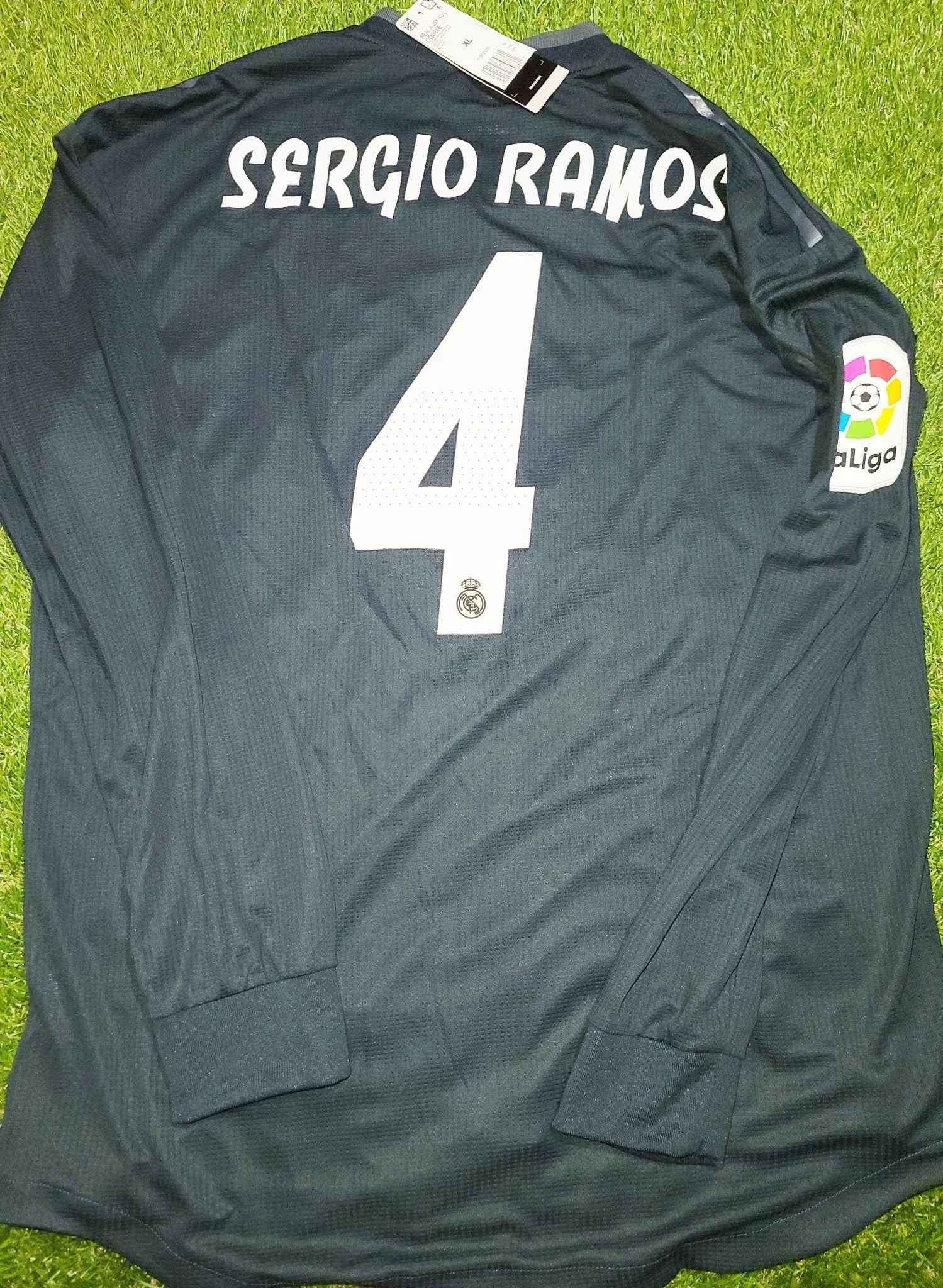 Ramos Real Madrid 2018 2019 Black Away CLIMACHILL PLAYER ISSUE Jersey Shirt Camiseta BNWT XL SKU# DQ0868