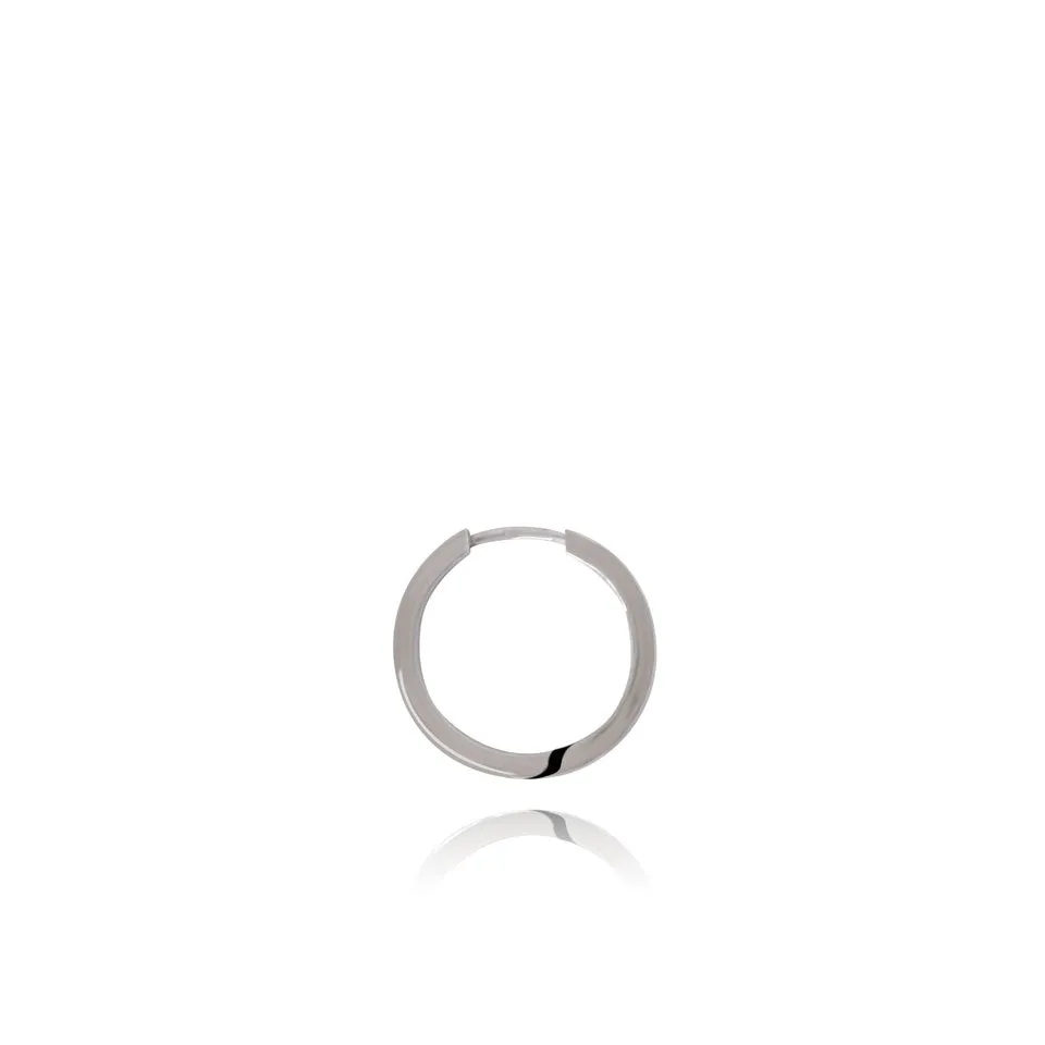 Raquel Silver Hoop 12mm