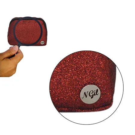 Red Glitter NGIL Belt Bag