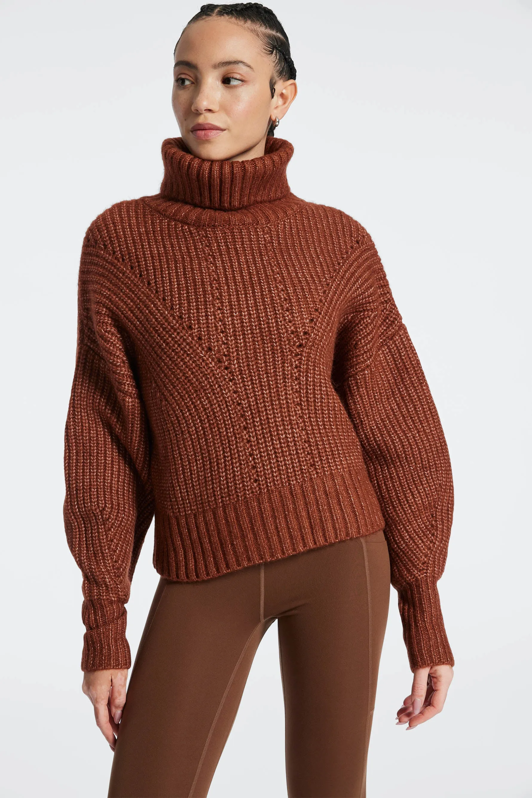 Rogan Cropped Knit - Smoked Paprika