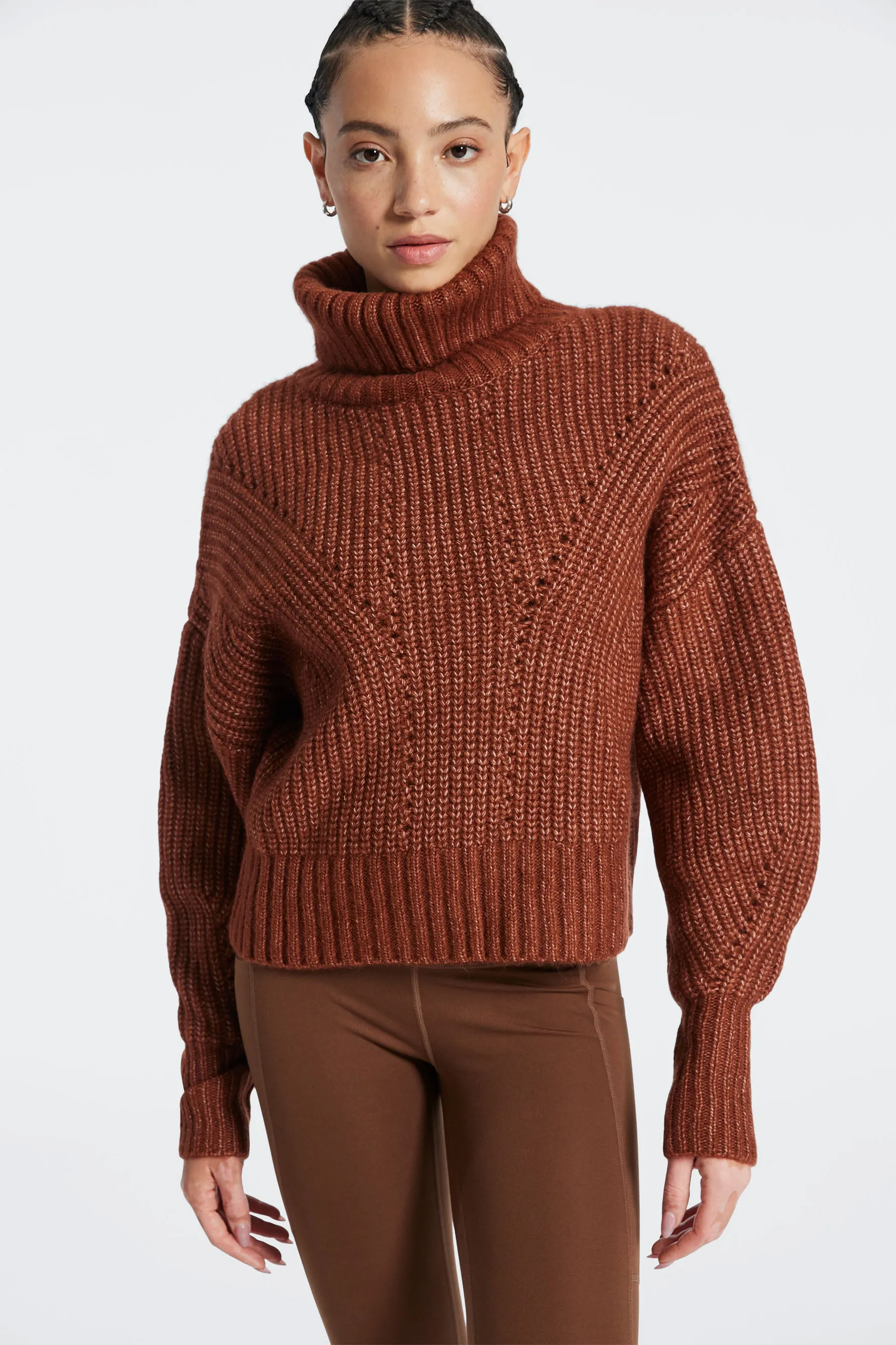 Rogan Cropped Knit - Smoked Paprika