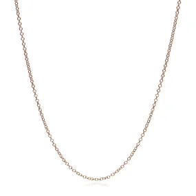 Rose Gold Vermeil Fine Trace Chain 1.23mm