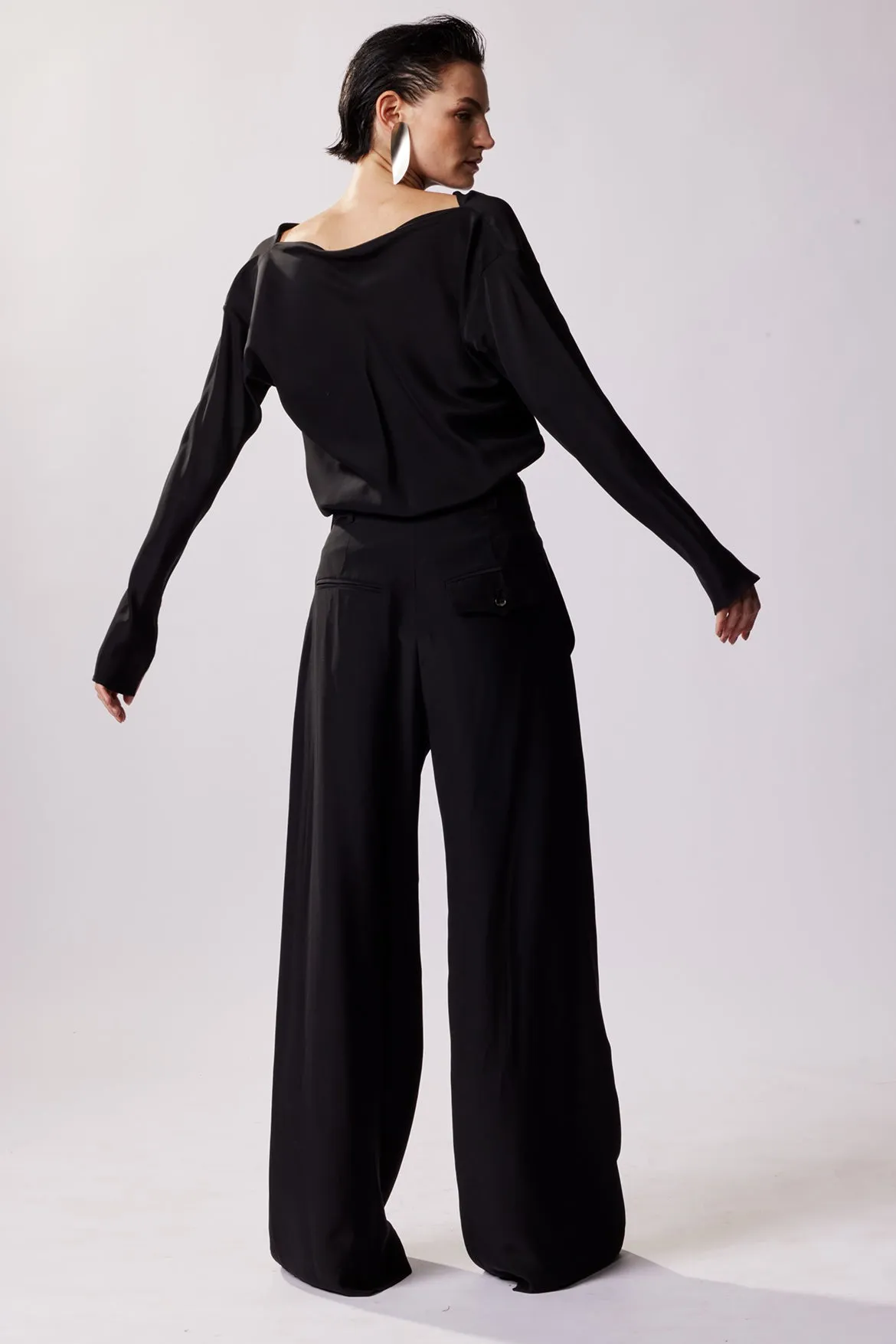 Salacia Long Sleeve Blouse - Black