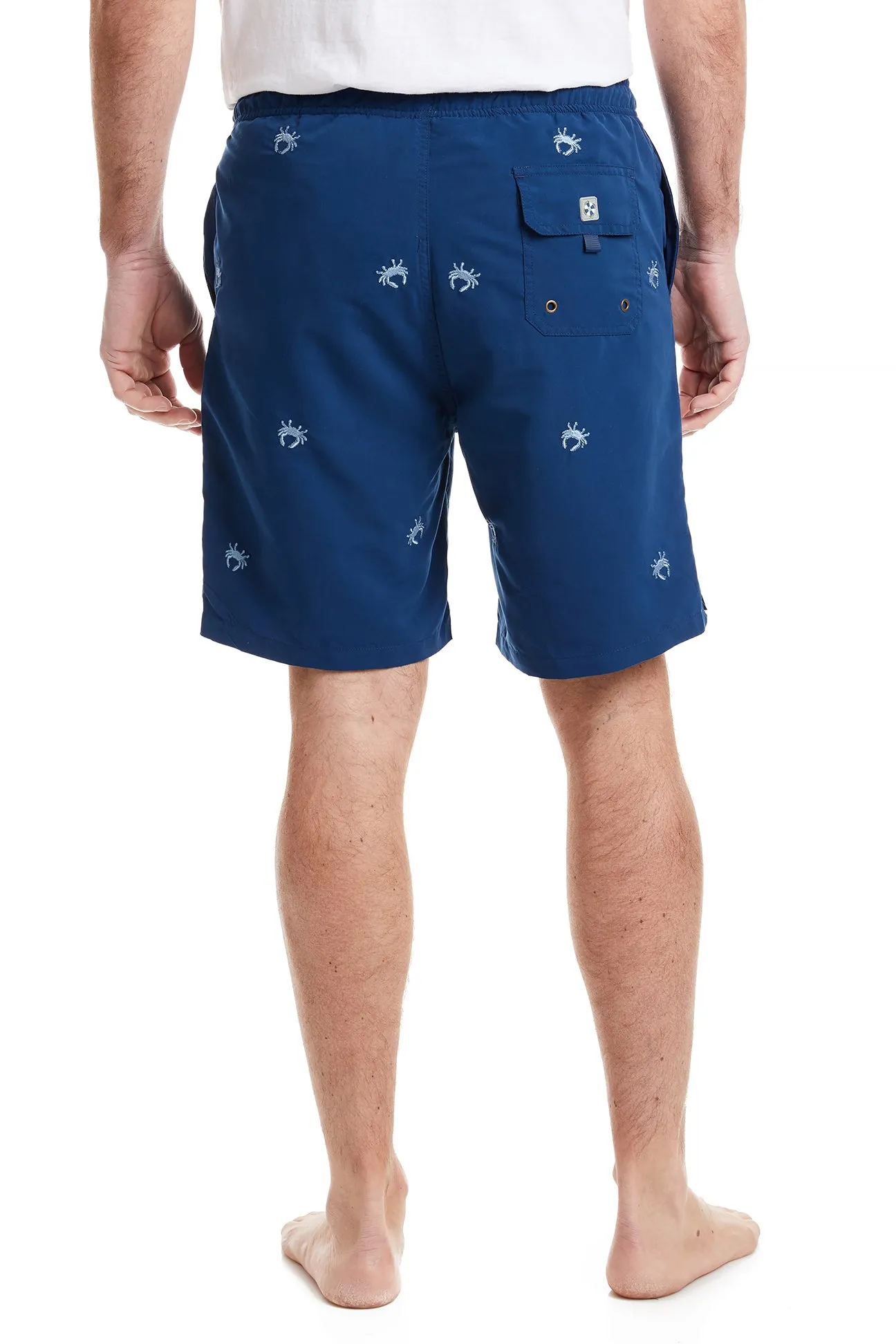 Sandbar Swim Suit Nantucket Navy with Blue Crab