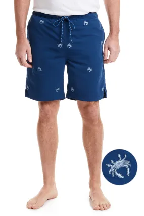 Sandbar Swim Suit Nantucket Navy with Blue Crab