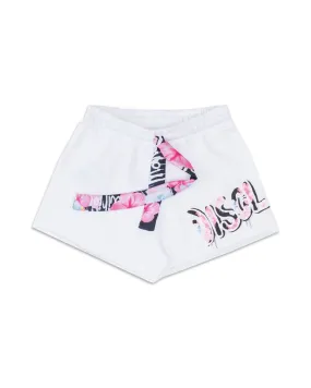 Shorts Donna Disclaimer Bianco Fiorato