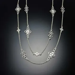 Silver Filigree Chain Necklace