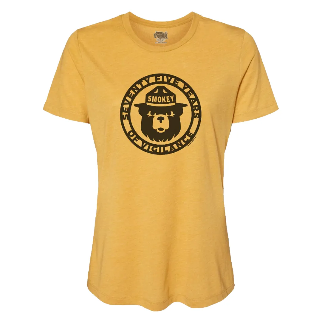 Smokey Bear 75 Years Women's Crewneck Tee