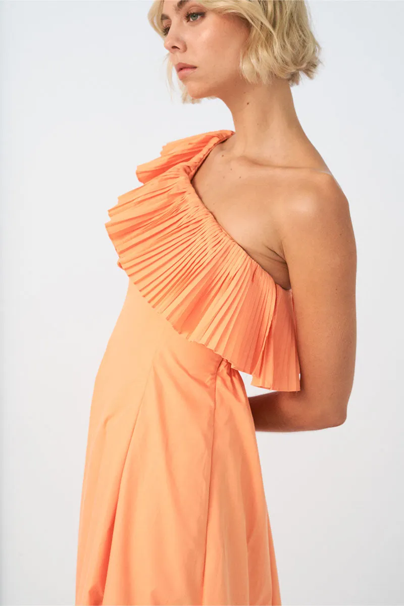 Sovere - Bliss Midi Dress in Soft Orange