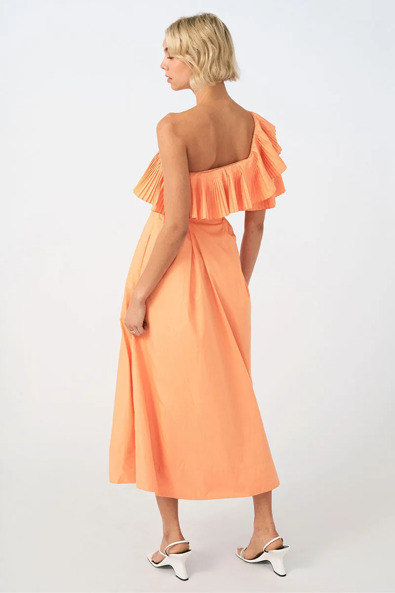 Sovere - Bliss Midi Dress in Soft Orange