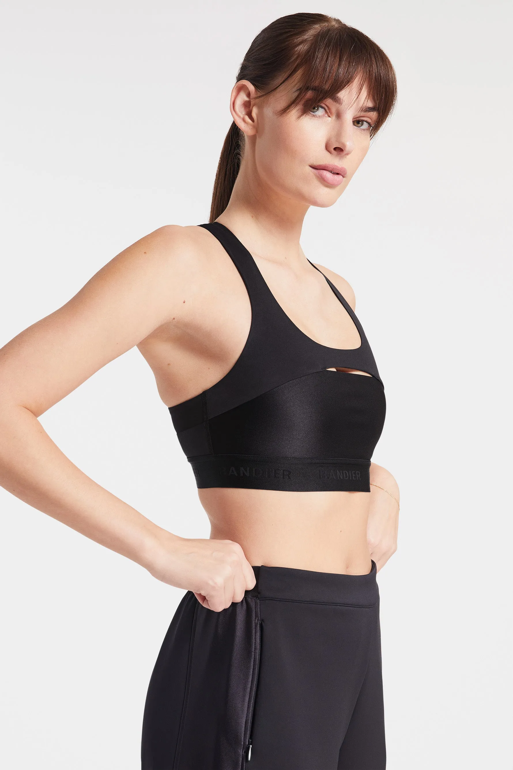 Sport Logo Bra - Black