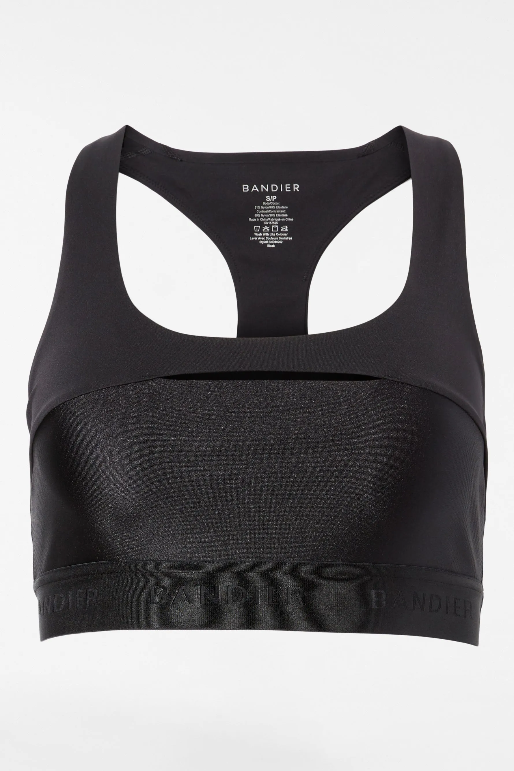 Sport Logo Bra - Black