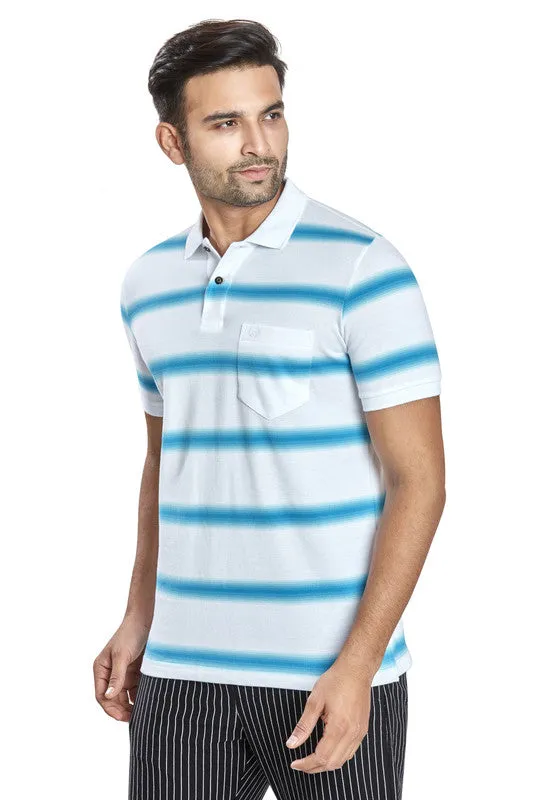 Stripe Pique Polo