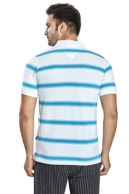 Stripe Pique Polo