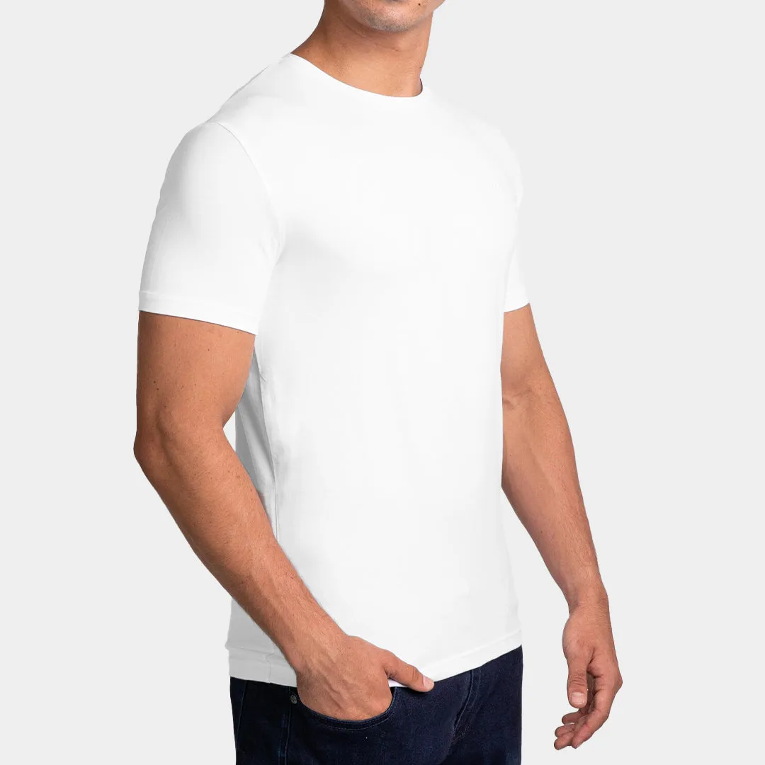 T-Shirt Básico Cuello Redondo Para Hombre