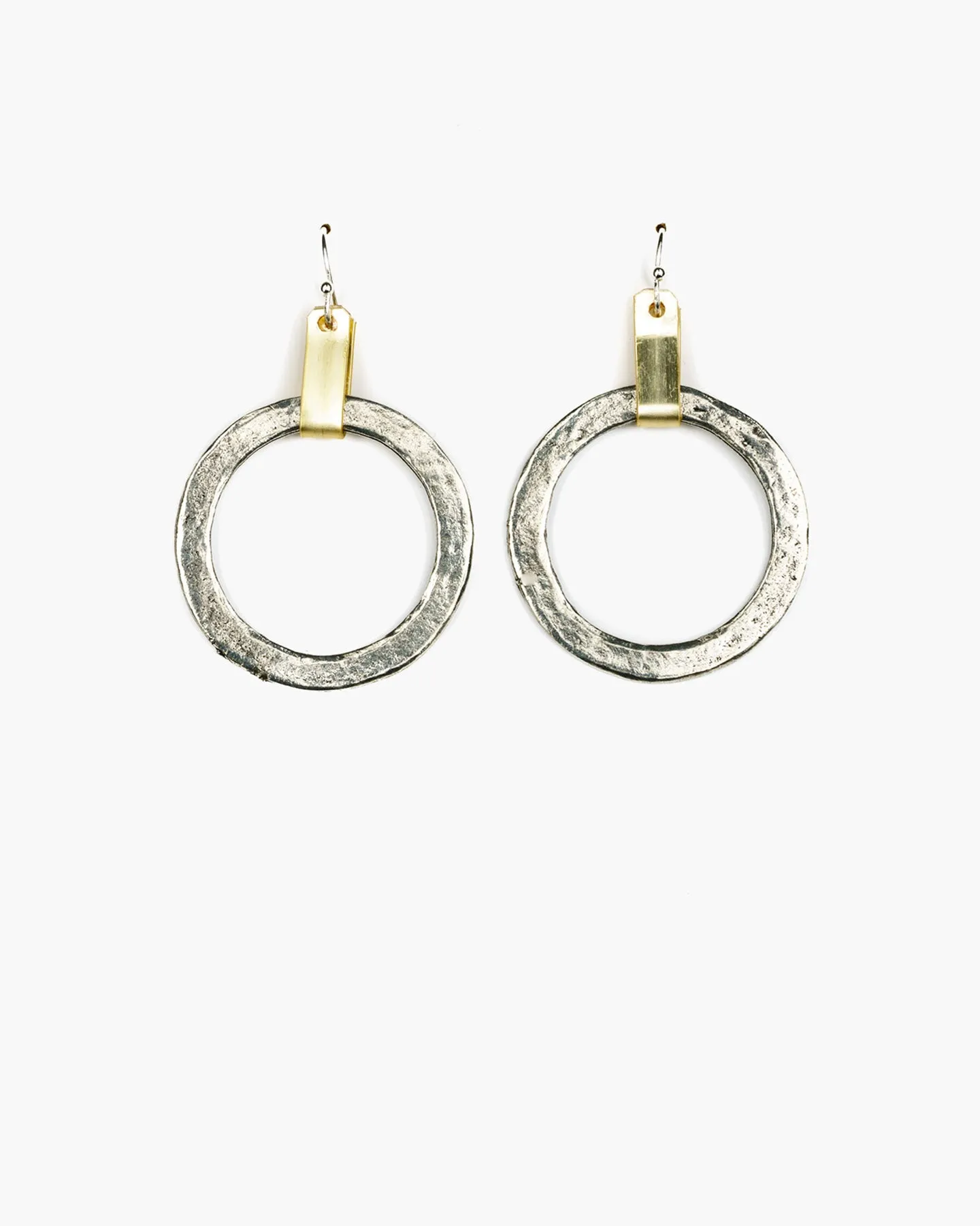 Tab Top Medium Hoop Earring (ER241)