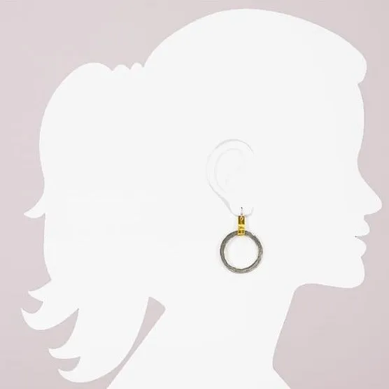 Tab Top Medium Hoop Earring (ER241)