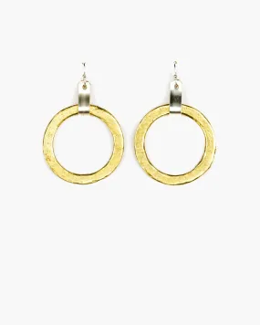 Tab Top Medium Hoop Earring (ER241)