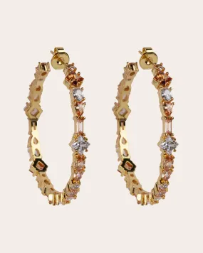 The Adriana champagne earrings