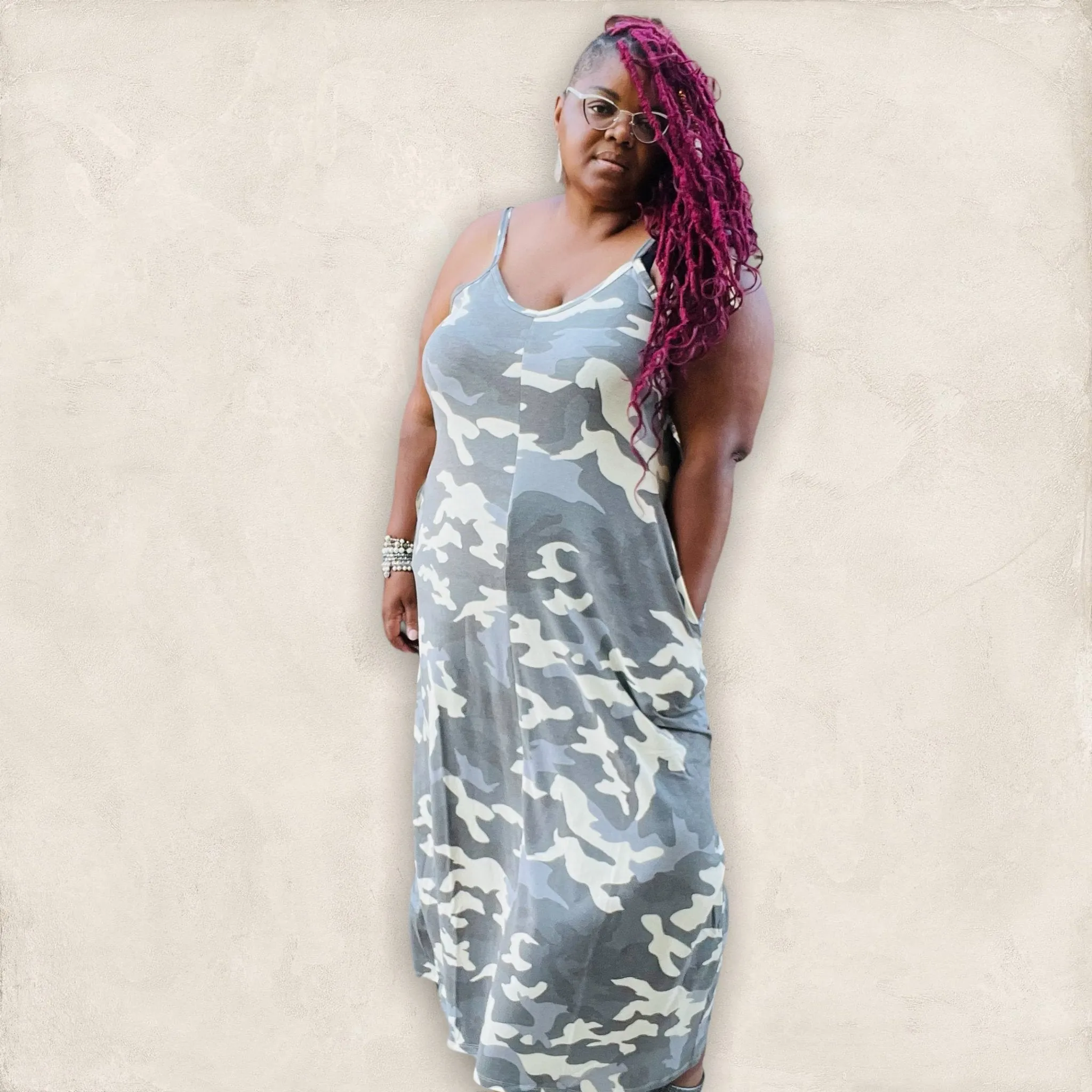 The Kami Camo Maxi Dress