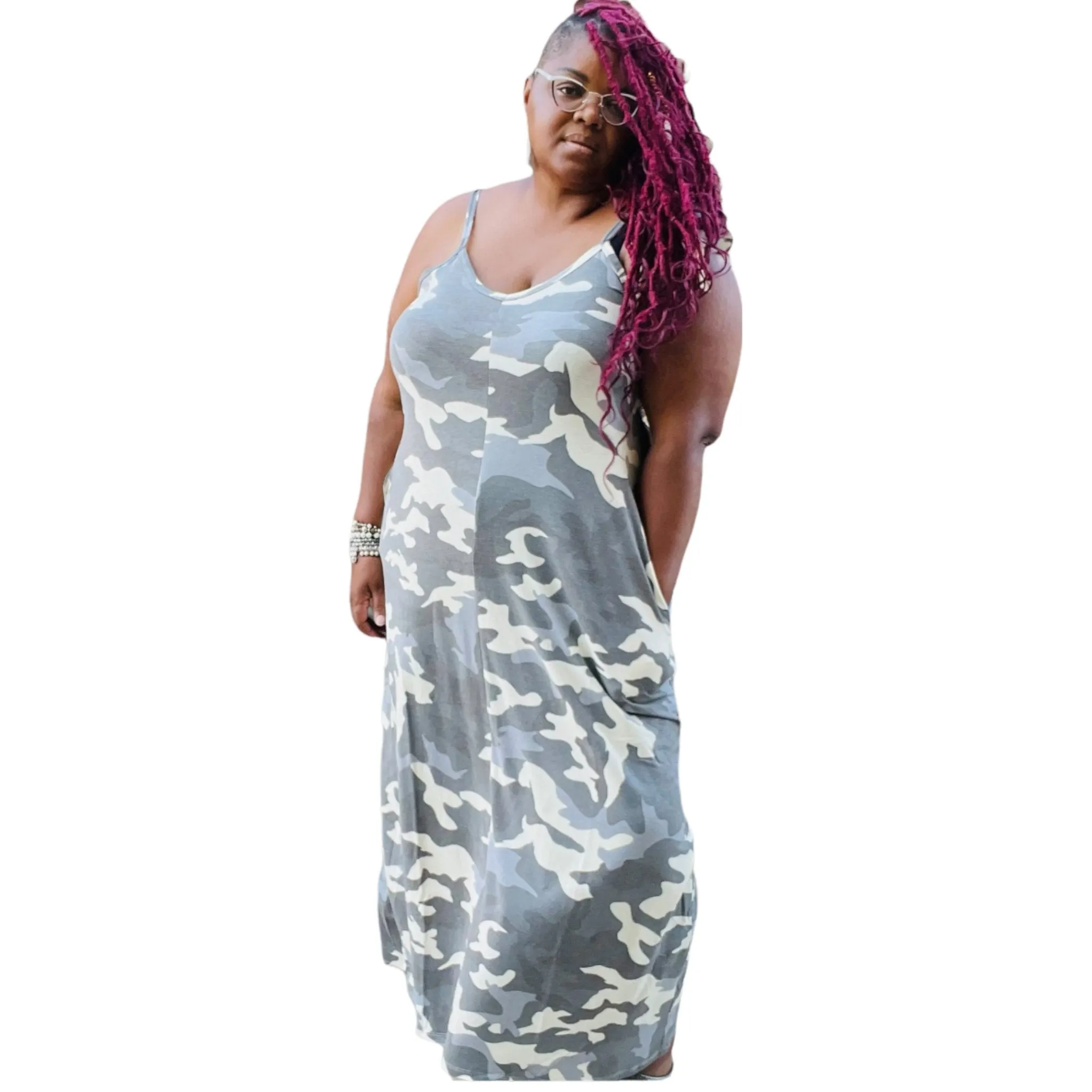 The Kami Camo Maxi Dress