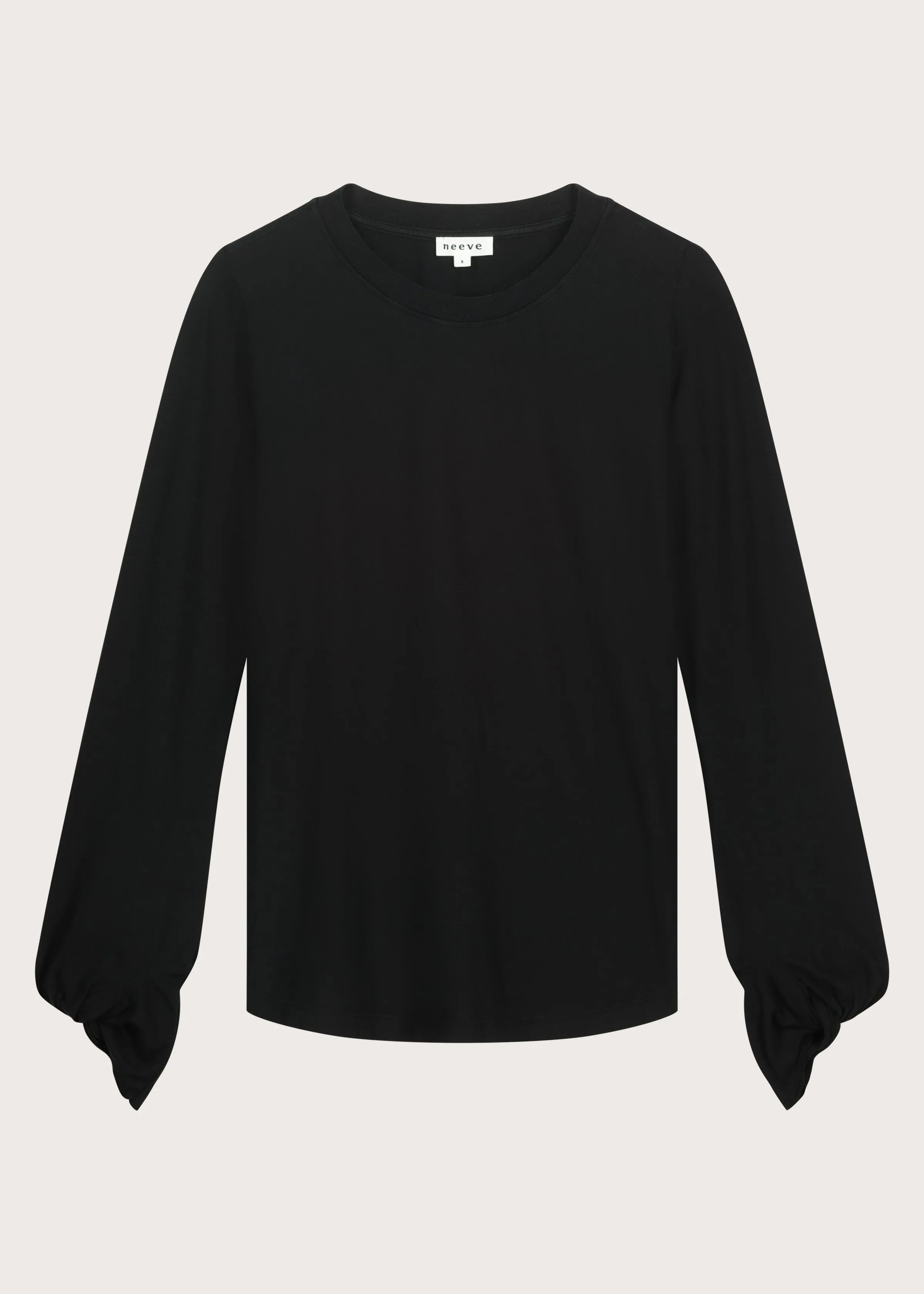 The Linn Crew-Neck Long-Sleeve - Essential Black