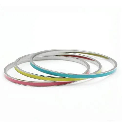 TK241 High polished (no plating) Stainless Steel Bangle