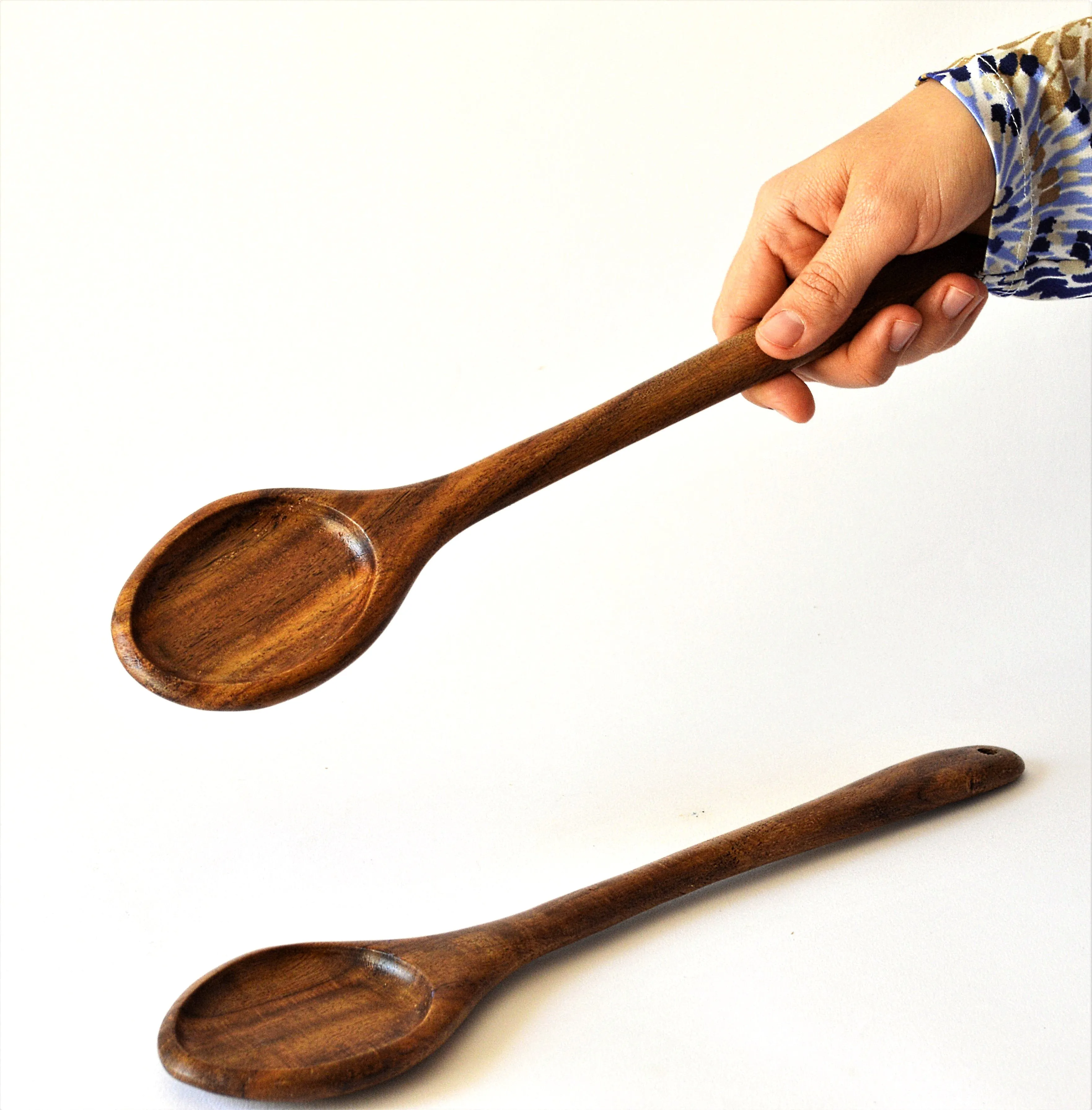 Two rosewood cooking Spatulas