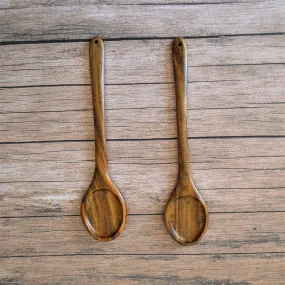 Two rosewood cooking Spatulas