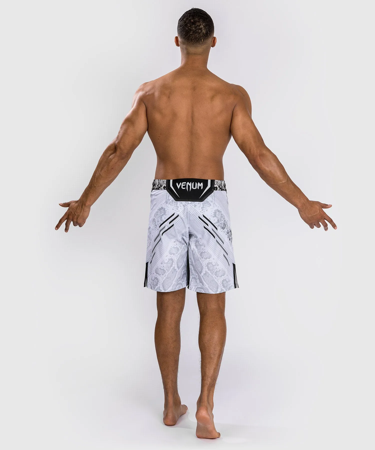 UFC Adrenaline by Venum Authentic Fight Night Men's Fight Short - Long Fit - White