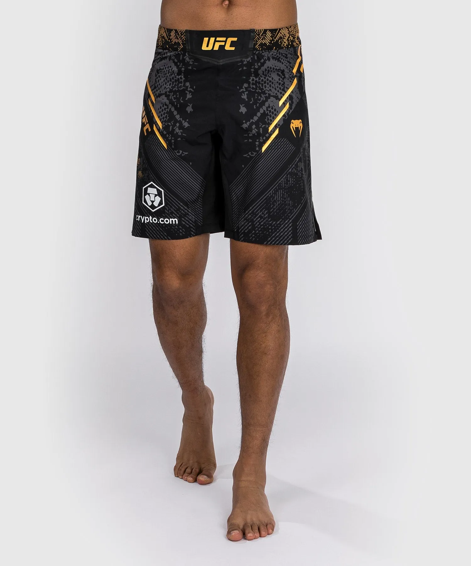 UFC Autenthic Adrenaline Fight Night By Venum Men Fightshort Long Fit  - Black/Gold