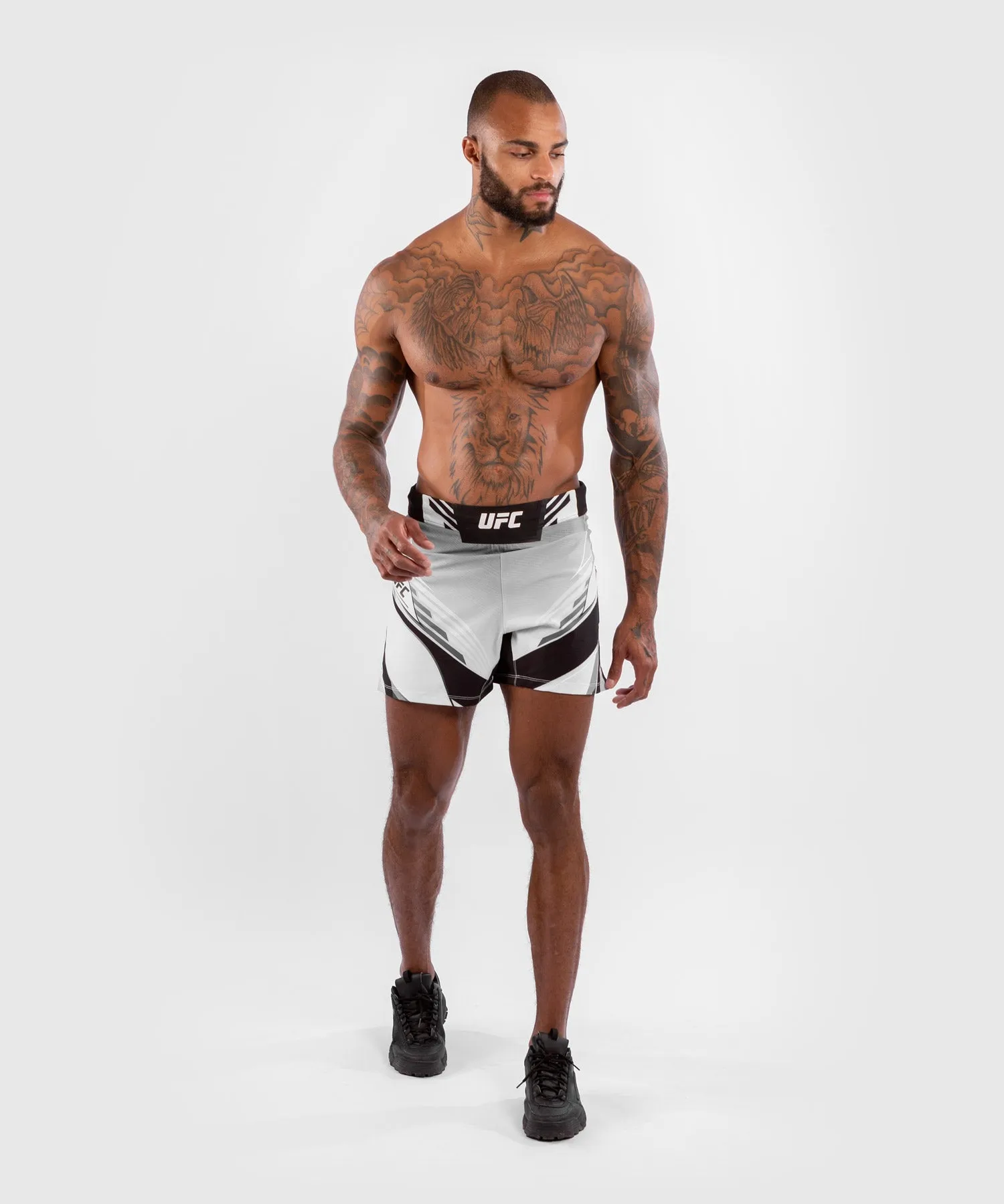 UFC Venum Authentic Fight Night Men's Shorts - Short Fit - White