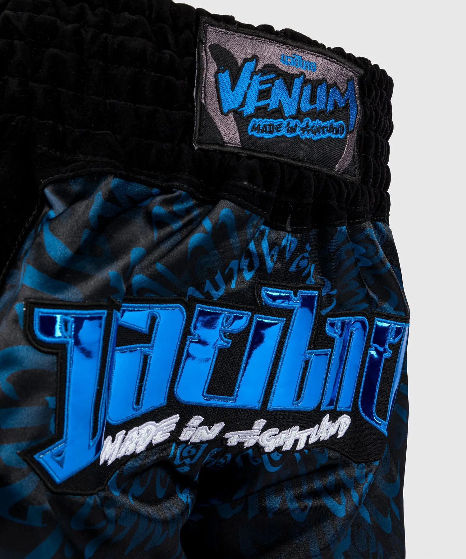 Venum Attack Muay Tha Shorts - Black/Blue