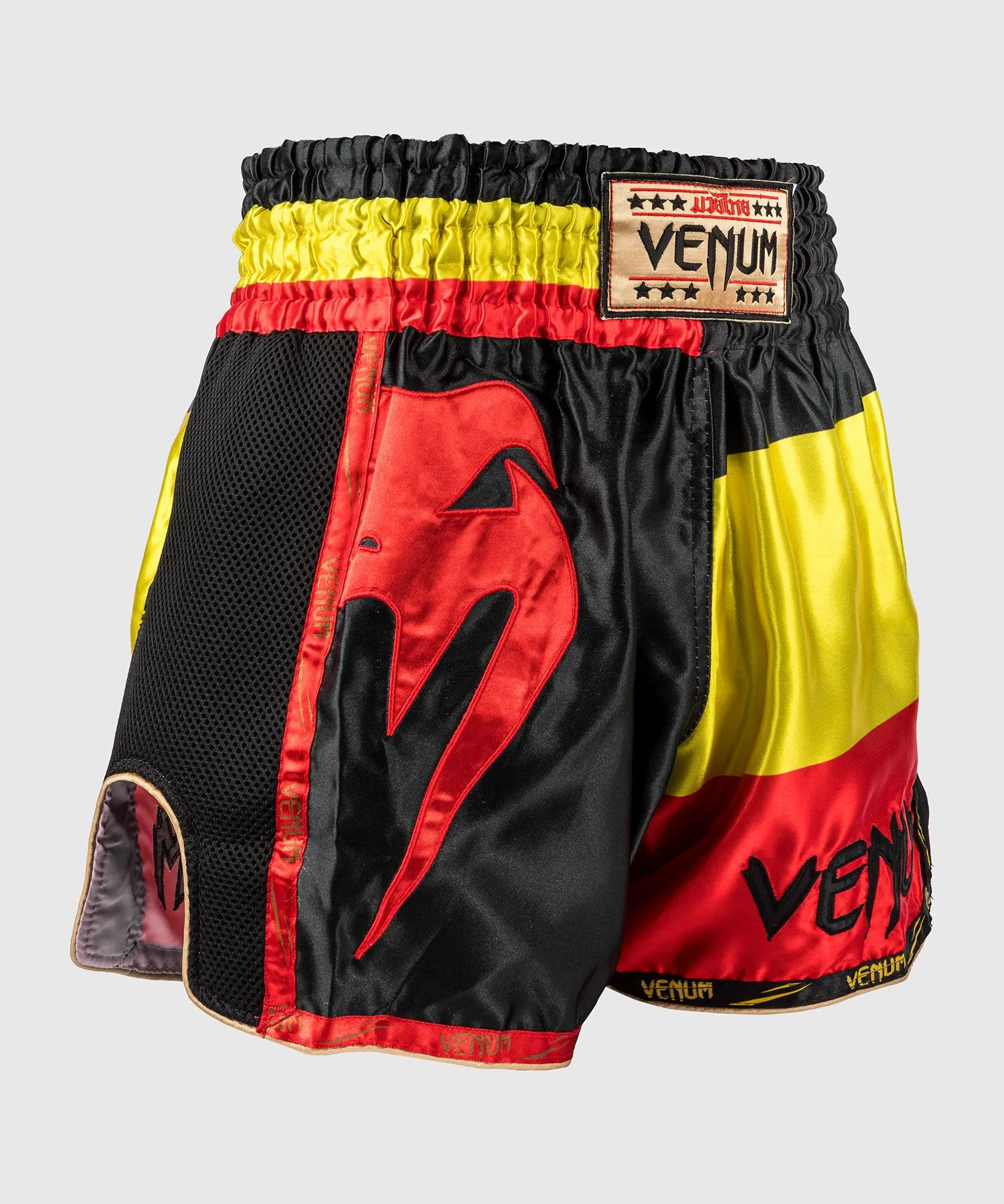 Venum Giant  Muay Thai shorts - Black/Yellow/Red