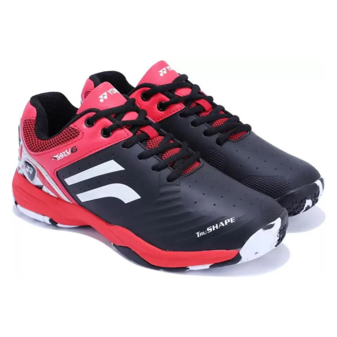 Yonex Akayu Super 6 Badminton Shoe | Black/Goji Berry